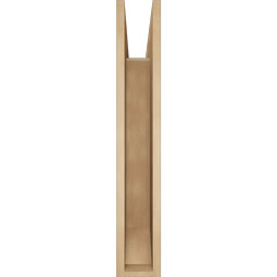 Ekena Millwork - BKTUR055X34X34OLY06RCPR - Timberthane Faux Wood Olympic Style Bracket, Slat Ends, 5 1/2"W x 34"D x 34"H, Primed Tan