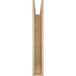 Ekena Millwork - BKTUR055X34X38OLY06RCPR - Timberthane Faux Wood Olympic Style Bracket, Slat Ends, 5 1/2"W x 34"D x 38"H, Primed Tan