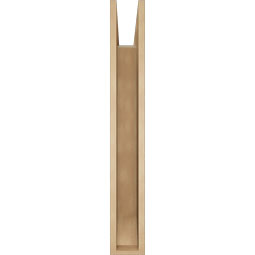 Ekena Millwork - BKTUR055X34X40OLY06RCPR - Timberthane Faux Wood Olympic Style Bracket, Slat Ends, 5 1/2"W x 34"D x 40"H, Primed Tan