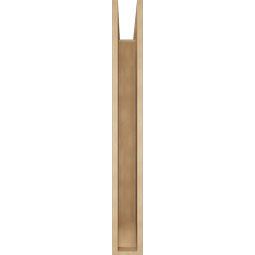 Ekena Millwork - BKTUR055X34X46OLY06RCPR - Timberthane Faux Wood Olympic Style Bracket, Slat Ends, 5 1/2"W x 34"D x 46"H, Primed Tan