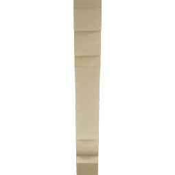 Ekena Millwork - BKTUR055X36X40OLY06RCPR - Timberthane Faux Wood Olympic Style Bracket, Slat Ends, 5 1/2"W x 36"D x 40"H, Primed Tan