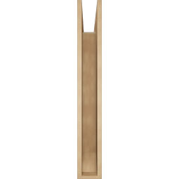 Ekena Millwork - BKTUR055X36X40OLY06RCPR - Timberthane Faux Wood Olympic Style Bracket, Slat Ends, 5 1/2"W x 36"D x 40"H, Primed Tan