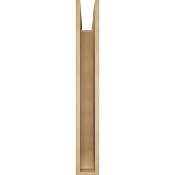 Ekena Millwork - BKTUR055X36X42OLY06RCPR - Timberthane Faux Wood Olympic Style Bracket, Slat Ends, 5 1/2"W x 36"D x 42"H, Primed Tan