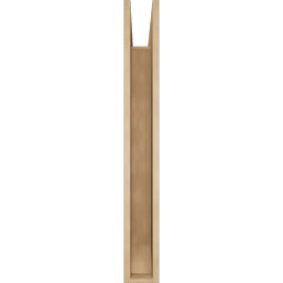 Ekena Millwork - BKTUR055X36X44OLY06RCPR - Timberthane Faux Wood Olympic Style Bracket, Slat Ends, 5 1/2"W x 36"D x 44"H, Primed Tan