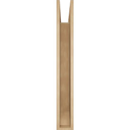 Ekena Millwork - BKTUR055X38X42OLY06RCPR - Timberthane Faux Wood Olympic Style Bracket, Slat Ends, 5 1/2"W x 38"D x 42"H, Primed Tan