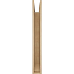Ekena Millwork - BKTUR055X40X44OLY06RCPR - Timberthane Faux Wood Olympic Style Bracket, Slat Ends, 5 1/2"W x 40"D x 44"H, Primed Tan