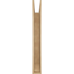 Ekena Millwork - BKTUR055X44X44OLY06RCPR - Timberthane Faux Wood Olympic Style Bracket, Slat Ends, 5 1/2"W x 44"D x 44"H, Primed Tan