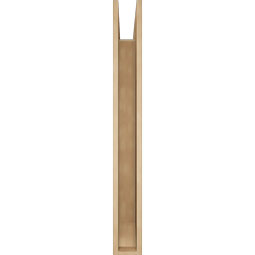 Ekena Millwork - BKTUR055X44X48OLY06RCPR - Timberthane Faux Wood Olympic Style Bracket, Slat Ends, 5 1/2"W x 44"D x 48"H, Primed Tan