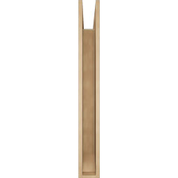 Ekena Millwork - BKTUR055X46X46OLY06RCPR - Timberthane Faux Wood Olympic Style Bracket, Slat Ends, 5 1/2"W x 46"D x 46"H, Primed Tan