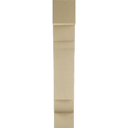 Ekena Millwork - BKTUR035X14X22OLY05RCPR - Timberthane Faux Wood Olympic Style Bracket, Block Ends, 3 1/2"W x 14"D x 22"H, Primed Tan