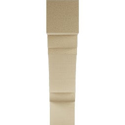 Ekena Millwork - BKTUROLY44 - Timberthane Rough Cedar Faux Wood Olympic Block Bracket