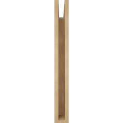 Ekena Millwork - BKTUR035X18X30OLY05RCPR - Timberthane Faux Wood Olympic Style Bracket, Block Ends, 3 1/2"W x 18"D x 30"H, Primed Tan