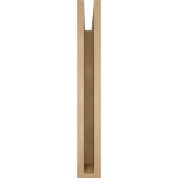 Ekena Millwork - BKTUR035X22X26OLY05RCPR - Timberthane Faux Wood Olympic Style Bracket, Block Ends, 3 1/2"W x 22"D x 26"H, Primed Tan