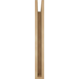 Ekena Millwork - BKTUR035X22X30OLY05RCPR - Timberthane Faux Wood Olympic Style Bracket, Block Ends, 3 1/2"W x 22"D x 30"H, Primed Tan