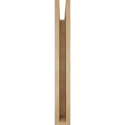 Ekena Millwork - BKTUR035X24X28OLY05RCPR - Timberthane Faux Wood Olympic Style Bracket, Block Ends, 3 1/2"W x 24"D x 28"H, Primed Tan