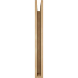 Ekena Millwork - BKTUR035X24X32OLY05RCPR - Timberthane Faux Wood Olympic Style Bracket, Block Ends, 3 1/2"W x 24"D x 32"H, Primed Tan