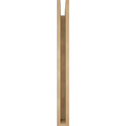 Ekena Millwork - BKTUR035X24X36OLY05RCPR - Timberthane Faux Wood Olympic Style Bracket, Block Ends, 3 1/2"W x 24"D x 36"H, Primed Tan