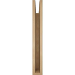 Ekena Millwork - BKTUR035X26X26OLY05RCPR - Timberthane Faux Wood Olympic Style Bracket, Block Ends, 3 1/2"W x 26"D x 26"H, Primed Tan