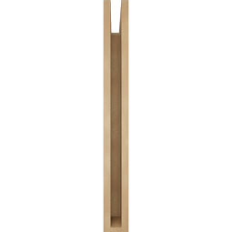 Ekena Millwork - BKTUR035X28X32OLY05RCPR - Timberthane Faux Wood Olympic Style Bracket, Block Ends, 3 1/2"W x 28"D x 32"H, Primed Tan