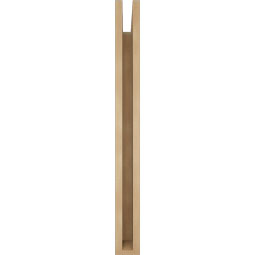 Ekena Millwork - BKTUR035X28X36OLY05RCPR - Timberthane Faux Wood Olympic Style Bracket, Block Ends, 3 1/2"W x 28"D x 36"H, Primed Tan
