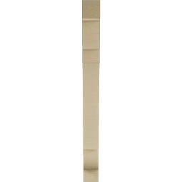Ekena Millwork - BKTUR035X28X40OLY05RCPR - Timberthane Faux Wood Olympic Style Bracket, Block Ends, 3 1/2"W x 28"D x 40"H, Primed Tan