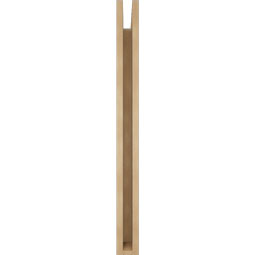 Ekena Millwork - BKTUR035X28X40OLY05RCPR - Timberthane Faux Wood Olympic Style Bracket, Block Ends, 3 1/2"W x 28"D x 40"H, Primed Tan