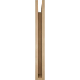 Ekena Millwork - BKTUR035X30X30OLY05RCPR - Timberthane Faux Wood Olympic Style Bracket, Block Ends, 3 1/2"W x 30"D x 30"H, Primed Tan