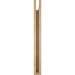 Ekena Millwork - BKTUR035X30X34OLY05RCPR - Timberthane Faux Wood Olympic Style Bracket, Block Ends, 3 1/2"W x 30"D x 34"H, Primed Tan