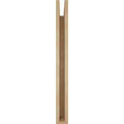 Ekena Millwork - BKTUR035X30X36OLY05RCPR - Timberthane Faux Wood Olympic Style Bracket, Block Ends, 3 1/2"W x 30"D x 36"H, Primed Tan