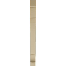 Ekena Millwork - BKTUR035X30X42OLY05RCPR - Timberthane Faux Wood Olympic Style Bracket, Block Ends, 3 1/2"W x 30"D x 42"H, Primed Tan