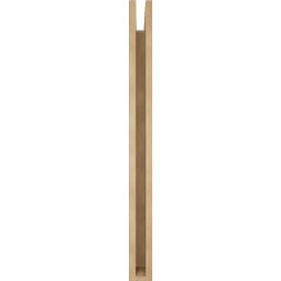 Ekena Millwork - BKTUR035X30X42OLY05RCPR - Timberthane Faux Wood Olympic Style Bracket, Block Ends, 3 1/2"W x 30"D x 42"H, Primed Tan