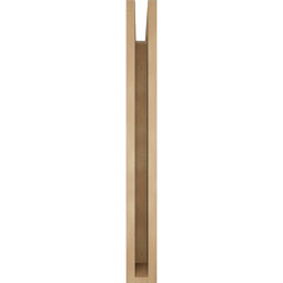 Ekena Millwork - BKTUR035X32X32OLY05RCPR - Timberthane Faux Wood Olympic Style Bracket, Block Ends, 3 1/2"W x 32"D x 32"H, Primed Tan