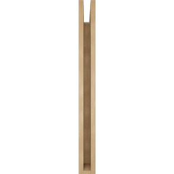 Ekena Millwork - BKTUR035X32X36OLY05RCPR - Timberthane Faux Wood Olympic Style Bracket, Block Ends, 3 1/2"W x 32"D x 36"H, Primed Tan