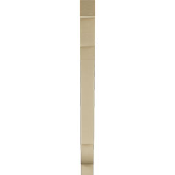 Ekena Millwork - BKTUR035X32X44OLY05RCPR - Timberthane Faux Wood Olympic Style Bracket, Block Ends, 3 1/2"W x 32"D x 44"H, Primed Tan