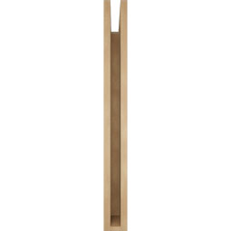 Ekena Millwork - BKTUR035X34X34OLY05RCPR - Timberthane Faux Wood Olympic Style Bracket, Block Ends, 3 1/2"W x 34"D x 34"H, Primed Tan