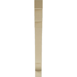 Ekena Millwork - BKTUR035X34X38OLY05RCPR - Timberthane Faux Wood Olympic Style Bracket, Block Ends, 3 1/2"W x 34"D x 38"H, Primed Tan