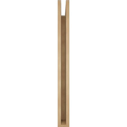Ekena Millwork - BKTUR035X34X38OLY05RCPR - Timberthane Faux Wood Olympic Style Bracket, Block Ends, 3 1/2"W x 34"D x 38"H, Primed Tan