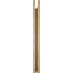 Ekena Millwork - BKTUR035X34X40OLY05RCPR - Timberthane Faux Wood Olympic Style Bracket, Block Ends, 3 1/2"W x 34"D x 40"H, Primed Tan