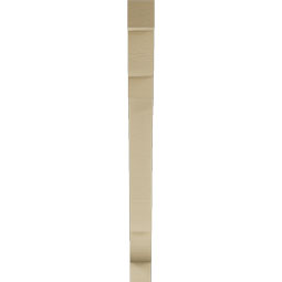 Ekena Millwork - BKTUR035X34X42OLY05RCPR - Timberthane Faux Wood Olympic Style Bracket, Block Ends, 3 1/2"W x 34"D x 42"H, Primed Tan