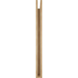 Ekena Millwork - BKTUR035X34X42OLY05RCPR - Timberthane Faux Wood Olympic Style Bracket, Block Ends, 3 1/2"W x 34"D x 42"H, Primed Tan