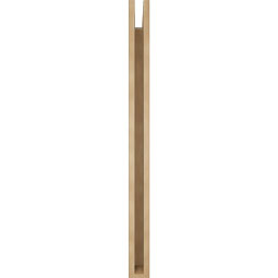 Ekena Millwork - BKTUR035X34X46OLY05RCPR - Timberthane Faux Wood Olympic Style Bracket, Block Ends, 3 1/2"W x 34"D x 46"H, Primed Tan