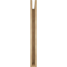 Ekena Millwork - BKTUR035X36X36OLY05RCPR - Timberthane Faux Wood Olympic Style Bracket, Block Ends, 3 1/2"W x 36"D x 36"H, Primed Tan