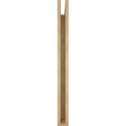 Ekena Millwork - BKTUR035X36X40OLY05RCPR - Timberthane Faux Wood Olympic Style Bracket, Block Ends, 3 1/2"W x 36"D x 40"H, Primed Tan
