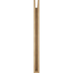 Ekena Millwork - BKTUR035X36X44OLY05RCPR - Timberthane Faux Wood Olympic Style Bracket, Block Ends, 3 1/2"W x 36"D x 44"H, Primed Tan