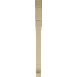 Ekena Millwork - BKTUR035X36X48OLY05RCPR - Timberthane Faux Wood Olympic Style Bracket, Block Ends, 3 1/2"W x 36"D x 48"H, Primed Tan