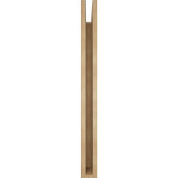 Ekena Millwork - BKTUR035X38X38OLY05RCPR - Timberthane Faux Wood Olympic Style Bracket, Block Ends, 3 1/2"W x 38"D x 38"H, Primed Tan