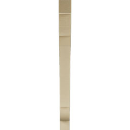 Ekena Millwork - BKTUR035X38X42OLY05RCPR - Timberthane Faux Wood Olympic Style Bracket, Block Ends, 3 1/2"W x 38"D x 42"H, Primed Tan