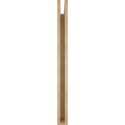 Ekena Millwork - BKTUR035X38X42OLY05RCPR - Timberthane Faux Wood Olympic Style Bracket, Block Ends, 3 1/2"W x 38"D x 42"H, Primed Tan