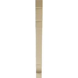 Ekena Millwork - BKTUR035X38X44OLY05RCPR - Timberthane Faux Wood Olympic Style Bracket, Block Ends, 3 1/2"W x 38"D x 44"H, Primed Tan