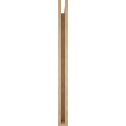 Ekena Millwork - BKTUR035X38X44OLY05RCPR - Timberthane Faux Wood Olympic Style Bracket, Block Ends, 3 1/2"W x 38"D x 44"H, Primed Tan